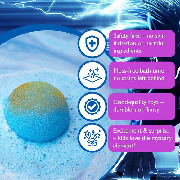 Bath Bombs for Kids with SONIC Toys Inside - Picture 6 of 7